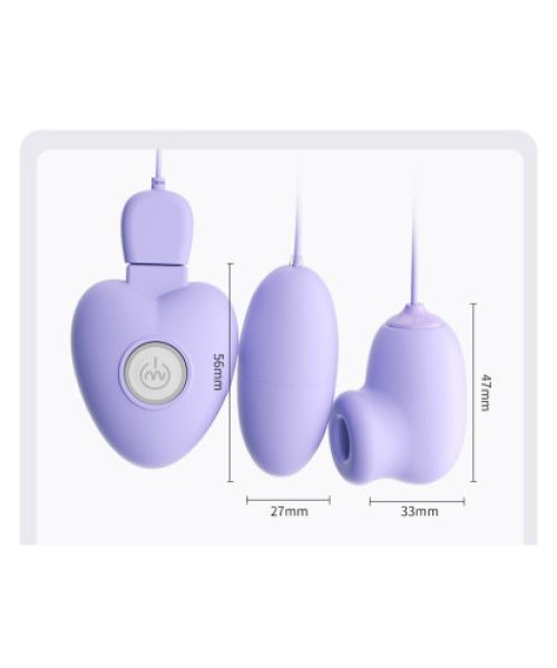 Секс масажери "Flirting vibrator", колір фіолетовий, 10 режимів вібрації