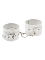 Наручники Leather Double Fix Hand Cuffs, White