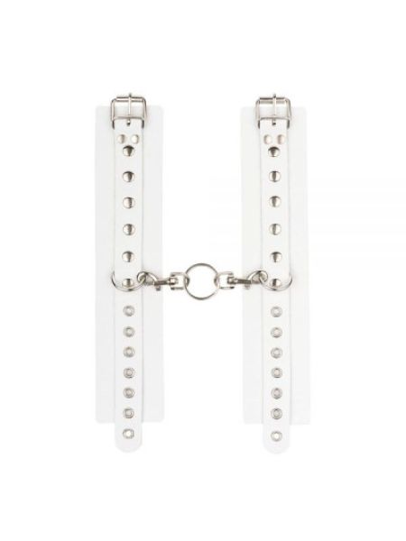 Наручники Leather Double Fix Hand Cuffs, White