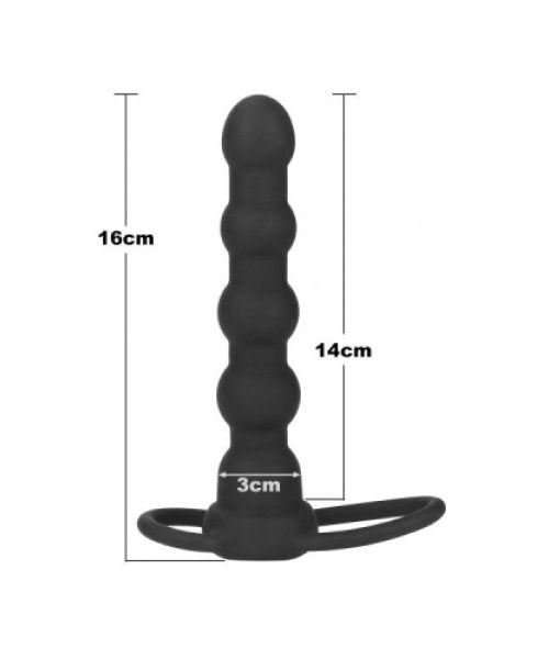 Анальне подвійне задоволення з вібрацією Double Prober Vibrating