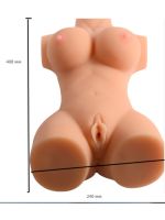 Мастурбатор-торс Busty Lady Solid Silicone Sexy Doll вагіна-анус без вібрації
