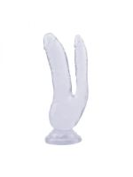 Подвійний фалоімітатор 8.0 Inch Dildo, Clear