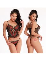 Сексуальний комплект: корсет + стрінг S/M