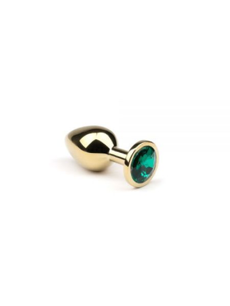 Анальна пробка, Gold Emerald, S