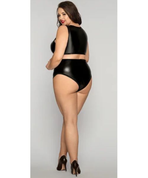 Еротик боді БДСМ з палітурками спереду XL/XXL