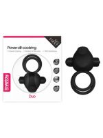 Ерекційне віброкільце Power Clit Cockring, Black