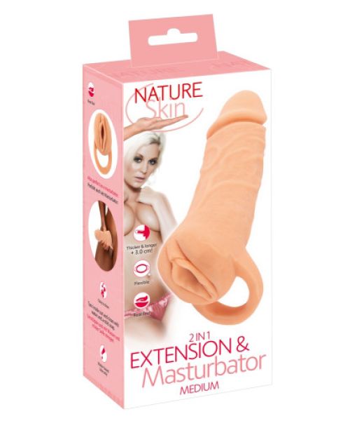 Насадка-мастурбатор 2in1 Extension + Masturbator
