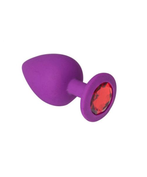 Анальна пробка, Purple Silicone Ruby, M