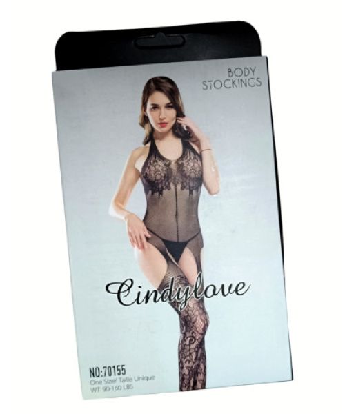 Бодістокінг з відкритим доступом Cindylove black, розмір S/L