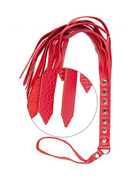 Флогер натуральна шкіра Leather Floger, Red