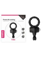 Ерекційне віброкільце Power Clit Cockring, Black