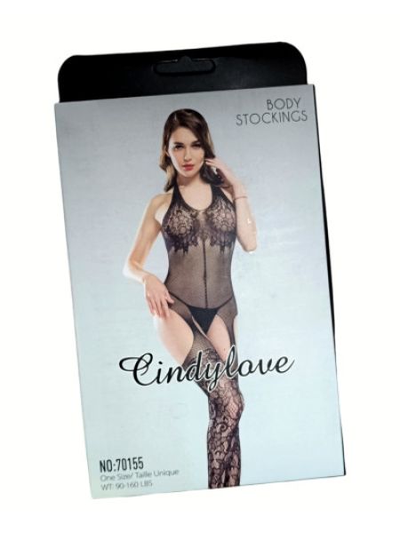 Бодістокінг з відкритим доступом Cindylove black, розмір S/L