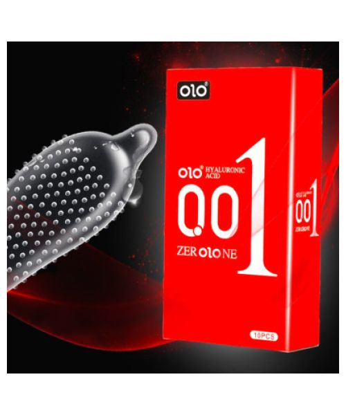 Презервативи OLO Zero One ультратонкі з гіалуроновим мастилом та збуджуючим ефектом (упаковка 10 шт)