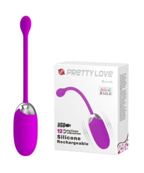 Перезаряджається віброяйце PRETTY LOVE «BROOK» 12 режимів вібрації