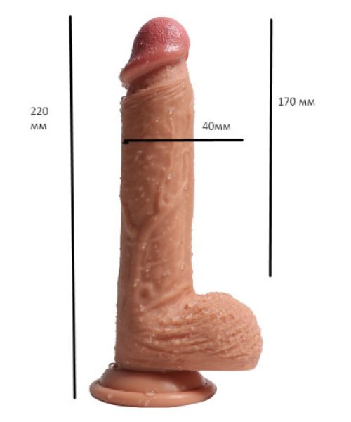 Фалоімітатор "Dean`s penis", мулат