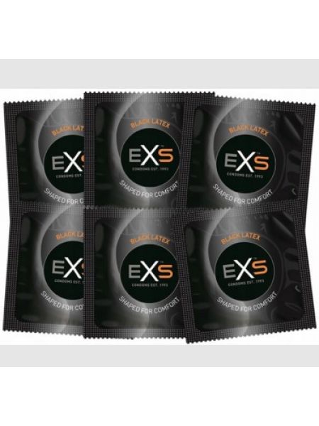 Презервативи EXS Black Latex Condoms (по 1шт) (упаковка може відрізнятися кольором та малюнком)