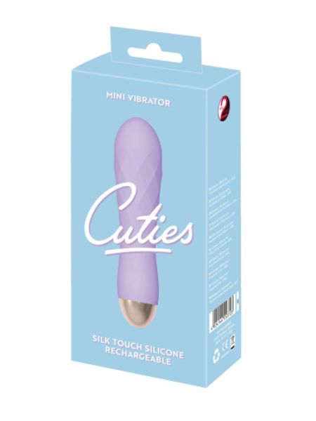 Фіолетовий міні-вібратор із незвичайною текстурою Cuties Mini Vibrator