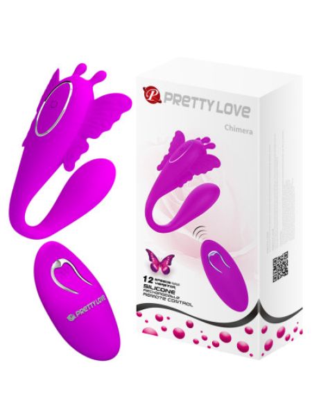 Вібромасажер для пар серії Pretty Love - CHIMERA 12 FUNCTIONS