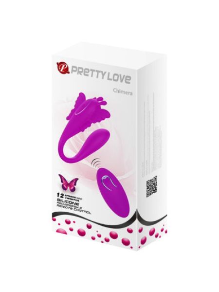 Вібромасажер для пар серії Pretty Love - CHIMERA 12 FUNCTIONS