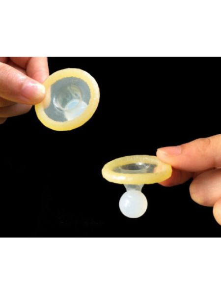 Презерватив OLO з вусиками + кулька "Fairy deer Spiny condom" (1 презератив + 1 кулька)