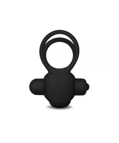 Ерекційне віброкільце Power Clit Cockring, Black