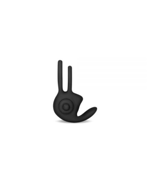 Ерекційне віброкільце Power Clit Cockring, Black