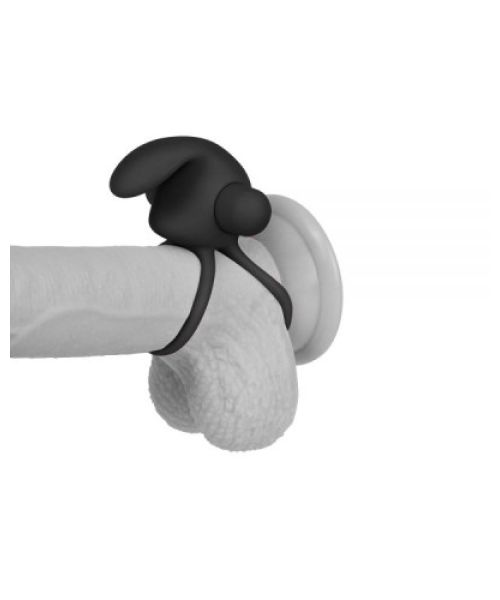 Ерекційне віброкільце Power Clit Cockring, Black
