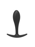 Силіконова анальна втулка Black silicone, розмір М