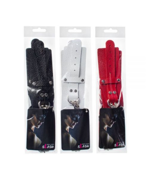 Наручники Leather Dominant Hand Cuffs, Red