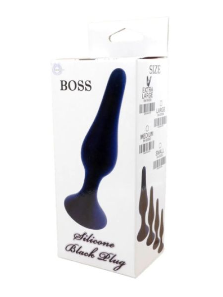 Анальний плаг Silicone Plug Black - Large