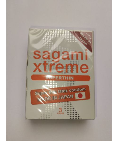 Презервативи ультратонкі SAGAMI XTREME SUPERTHIN (упаковка 3 шт)