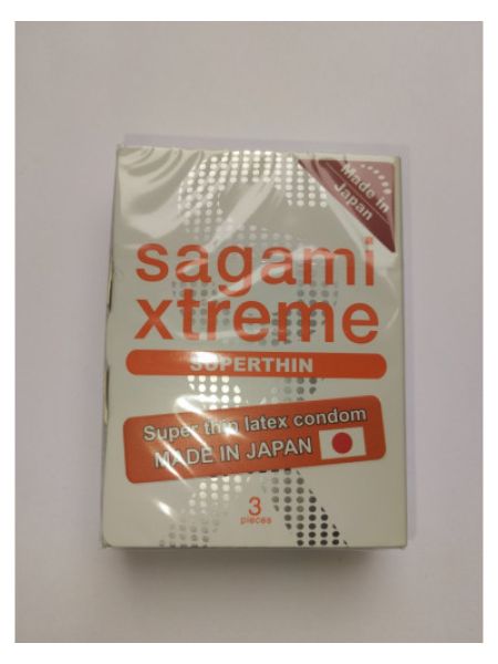 Презервативи ультратонкі SAGAMI XTREME SUPERTHIN (упаковка 3 шт)
