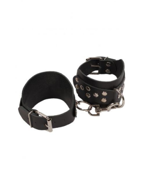 Окови Leather Leg Cuffs, Black