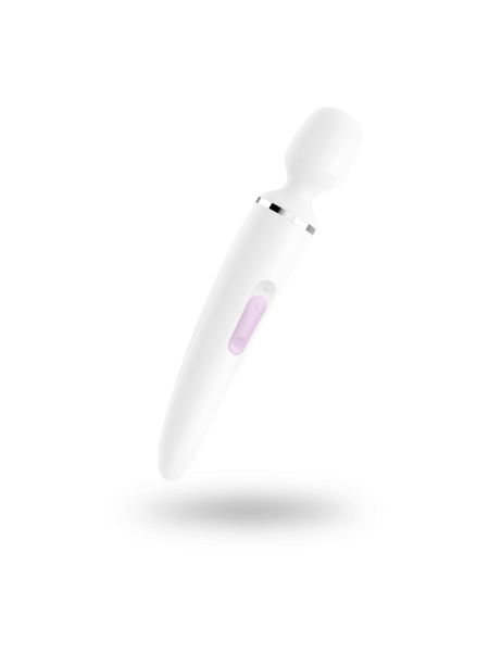 Вібромасажер Satisfyer Wand-er Woman (White/Chrome)