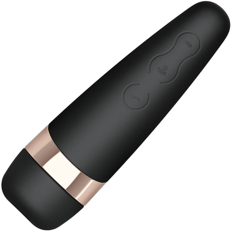 Вакуумний кліторальний стимулятор Satisfyer Pro 3+ Vibration з вібрацією та дуже м'яка яким кінчиком