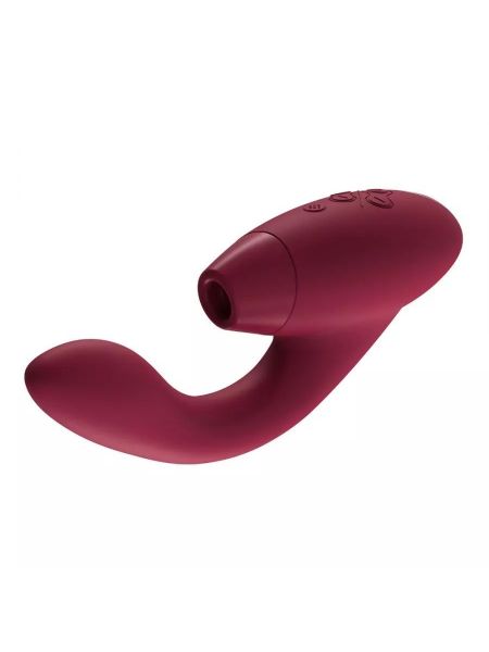Womanizer Duo 2 - подвійний стимулятор для клітора та точки G (бордо), 20,3х3,2 см