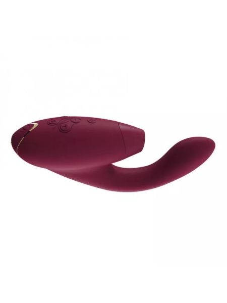 Womanizer Duo 2 - подвійний стимулятор для клітора та точки G (бордо), 20,3х3,2 см