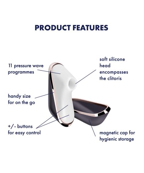 Вакуумный клиторальный стимулятор Traveler Satisfyer (Германия)