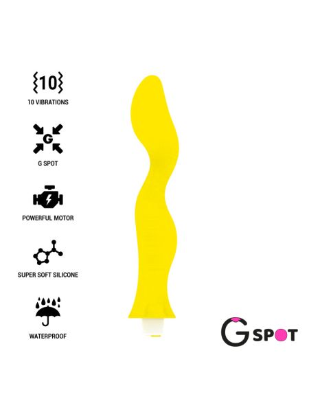 Вибратор для зоны G GAVYN цвет: желтый G-SPOT (Испания)