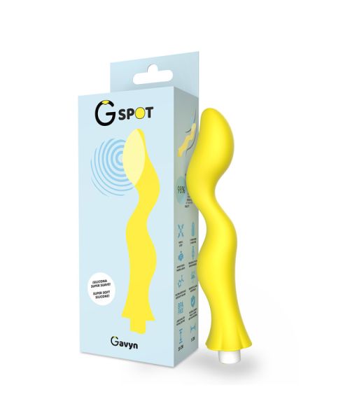 Вибратор для зоны G GAVYN цвет: желтый G-SPOT (Испания)