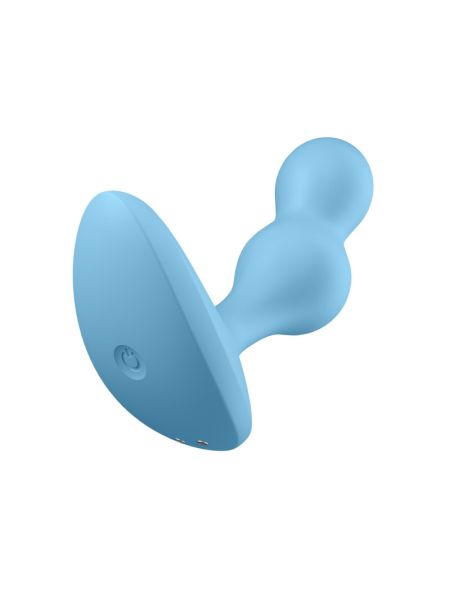 Анальная смарт пробка с вибрацией Deep Diver цвет: голубой Satisfyer (Германия)