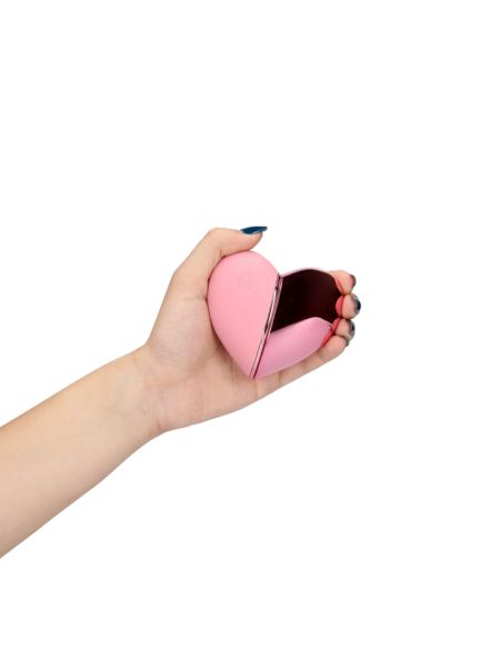 Вибратор-сердце имитирует постукивание цвет: розовый Loveline (Нидерланды)