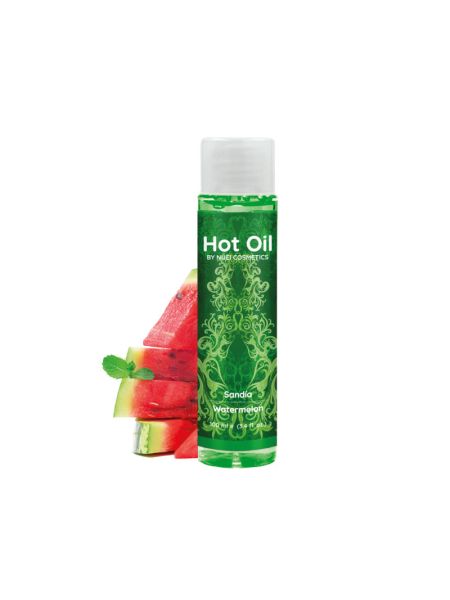 Согревающее съедобное массажное масло вкус: арбуз HOT OIL, 100 мл Nuei (Испания) Согревающее съедобное массажное масло вкус: арбуз HOT OIL, 100 мл Nuei (Испания)