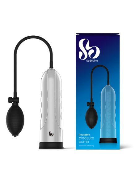 Вакуумный насос для пениса Pleasure Penis Pump цвет: черный So Divine (Великобритания)