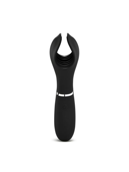 Мужской мастурбатор с вибрацией  Vibrating Stimulator  цвет: черный So Divine (Великобритания)
