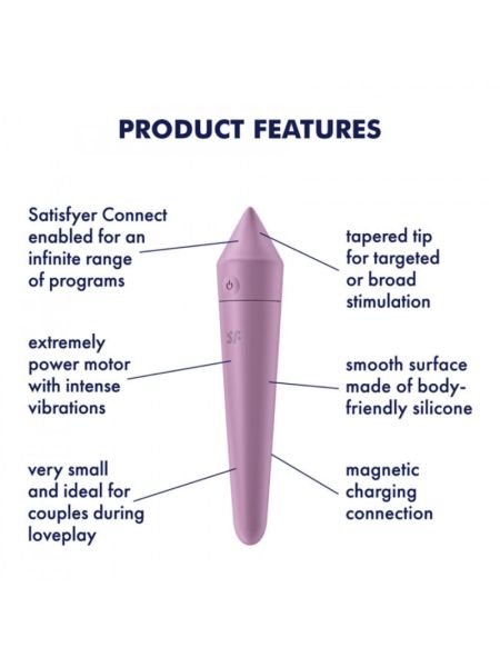 Вибропуля Ultra Power Bullet 8 цвет: лиловый Satisfyer (Германия)