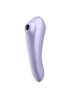Вакуумный стимулятор + вибратор Dual Pleasure, двусторонний цвет: лиловый Satisfyer (Германия)