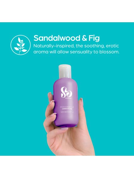 Масло для чувственного массажа Sandalwood & Fig So Divine (Великобритания)