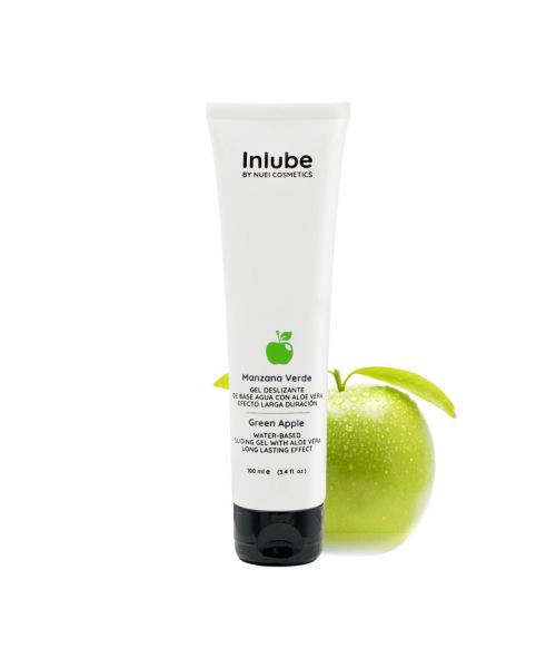 Съедобный лубрикант на водной основе вкус: зеленое яблоко INLUBE, 100 мл Nuei (Испания)