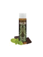 Согревающее съедобное массажное масло вкус: шоколад-мята HOT OIL, 100 мл Nuei (Испания)
